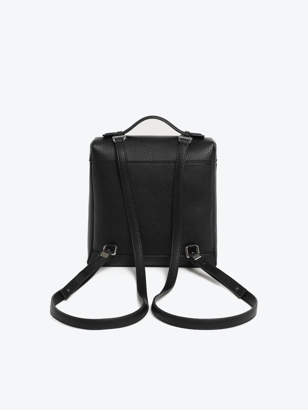 Black Backpack - Lychee texture