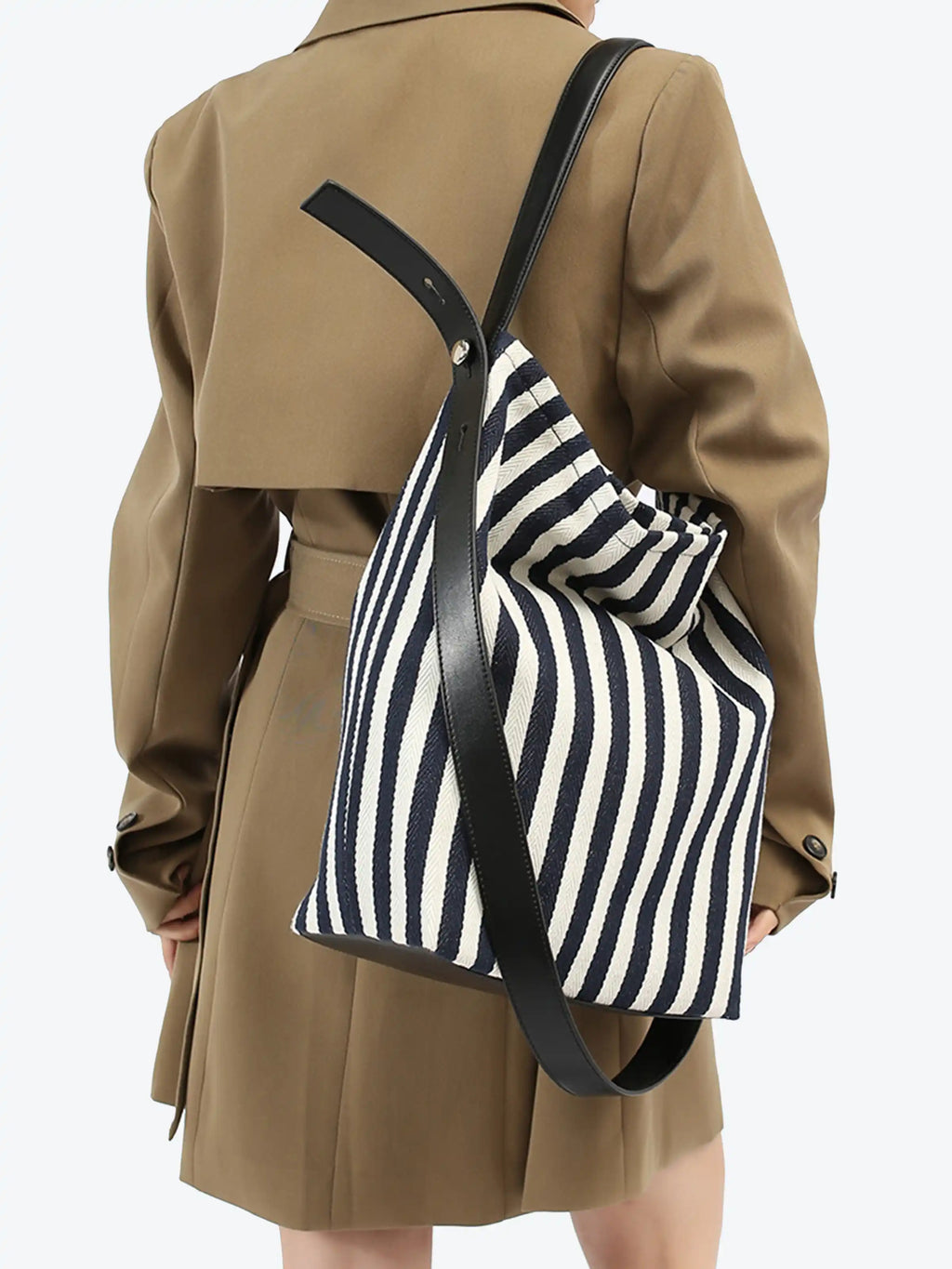 Striped Shoulder Bag - Canvas