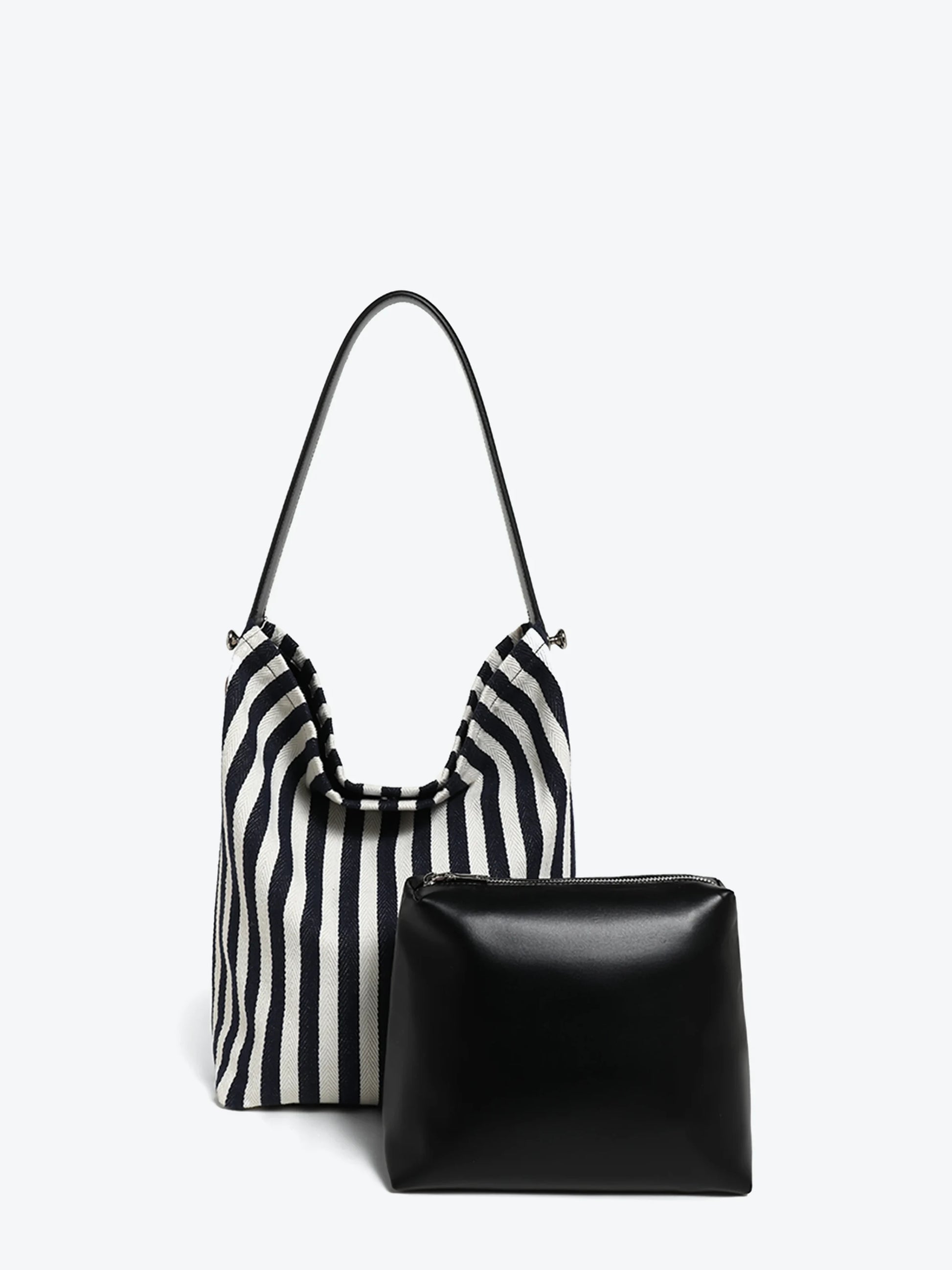 Striped Shoulder Bag - Canvas