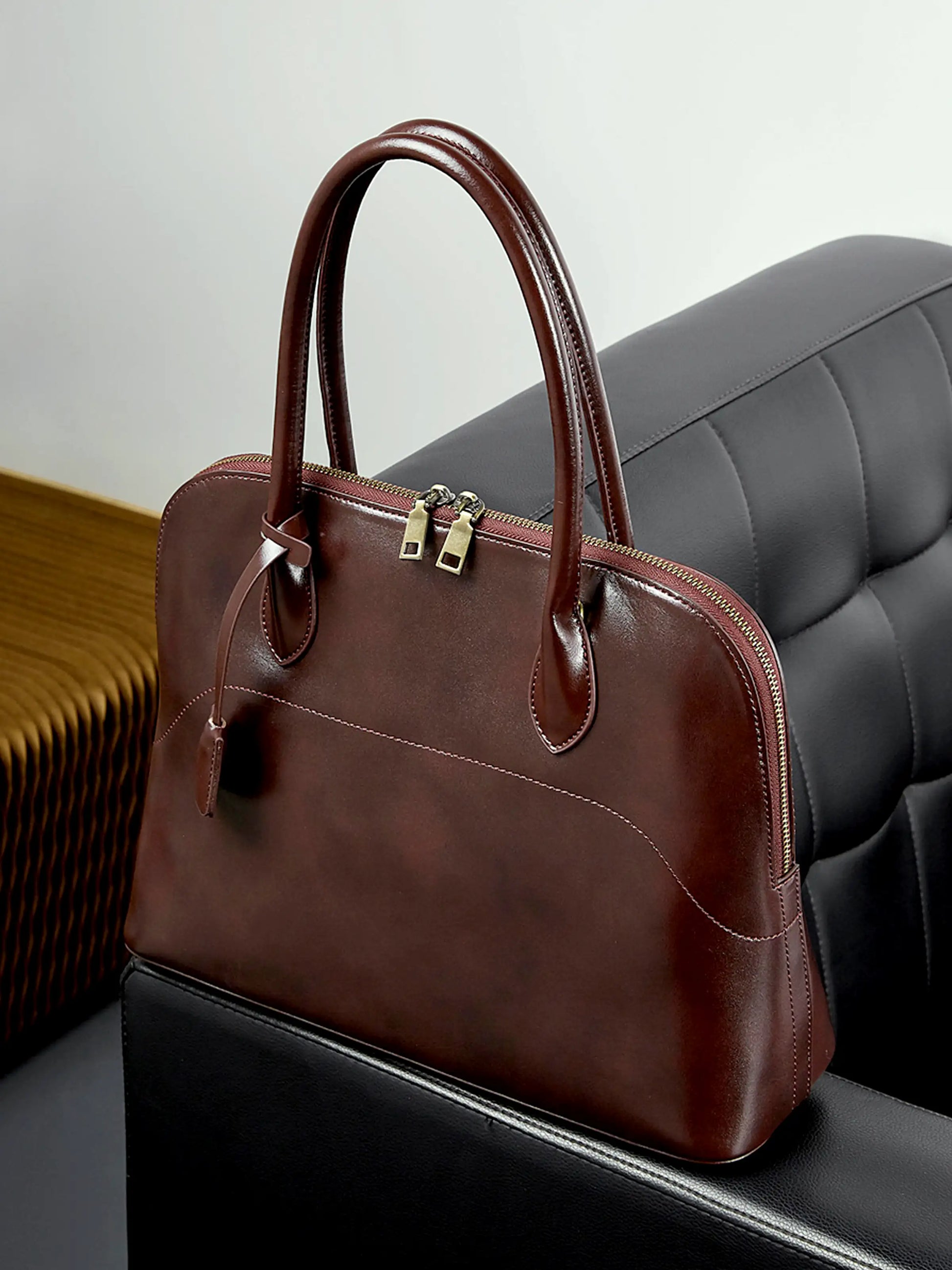 Briefcase - Top-grain leather