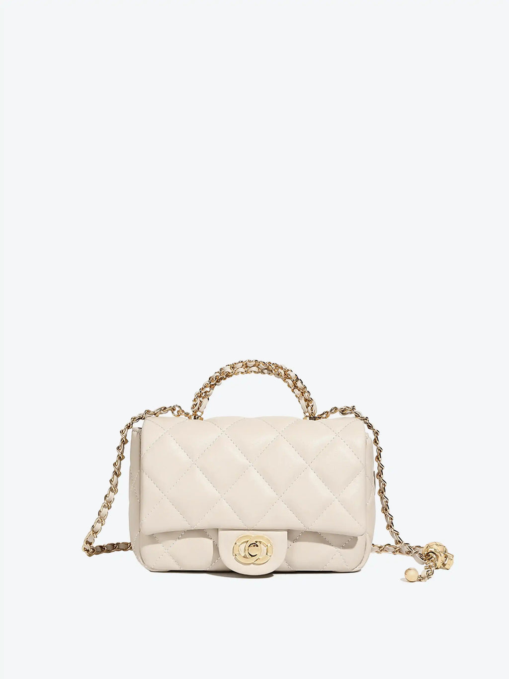 Handbag – Genuine Leather Quilted Shoulder Bag