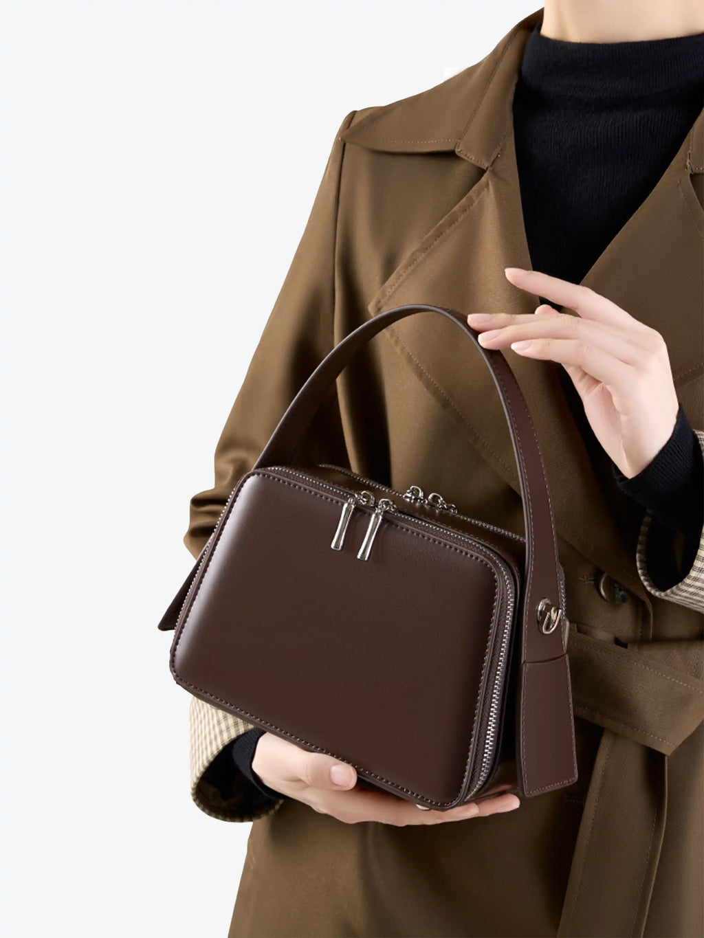 Handbag - Genuine Leather Square Bag