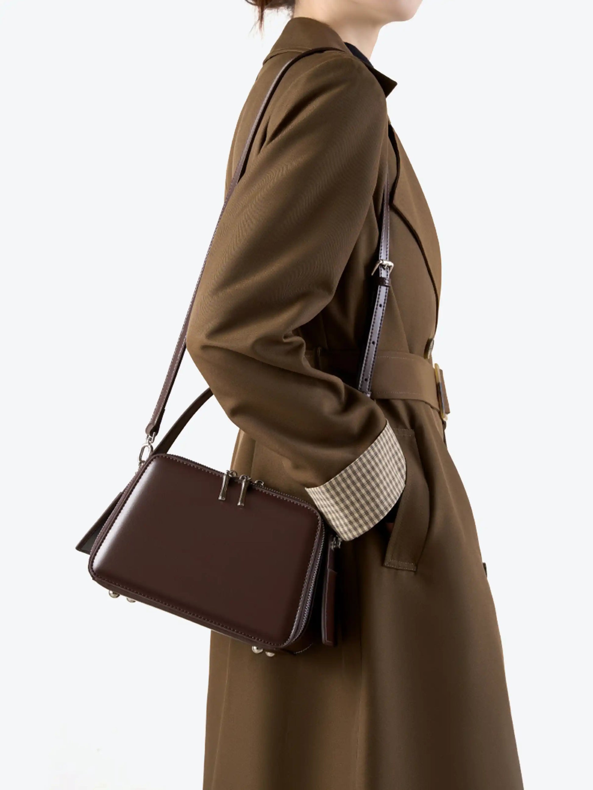 Handbag - Genuine Leather Square Bag