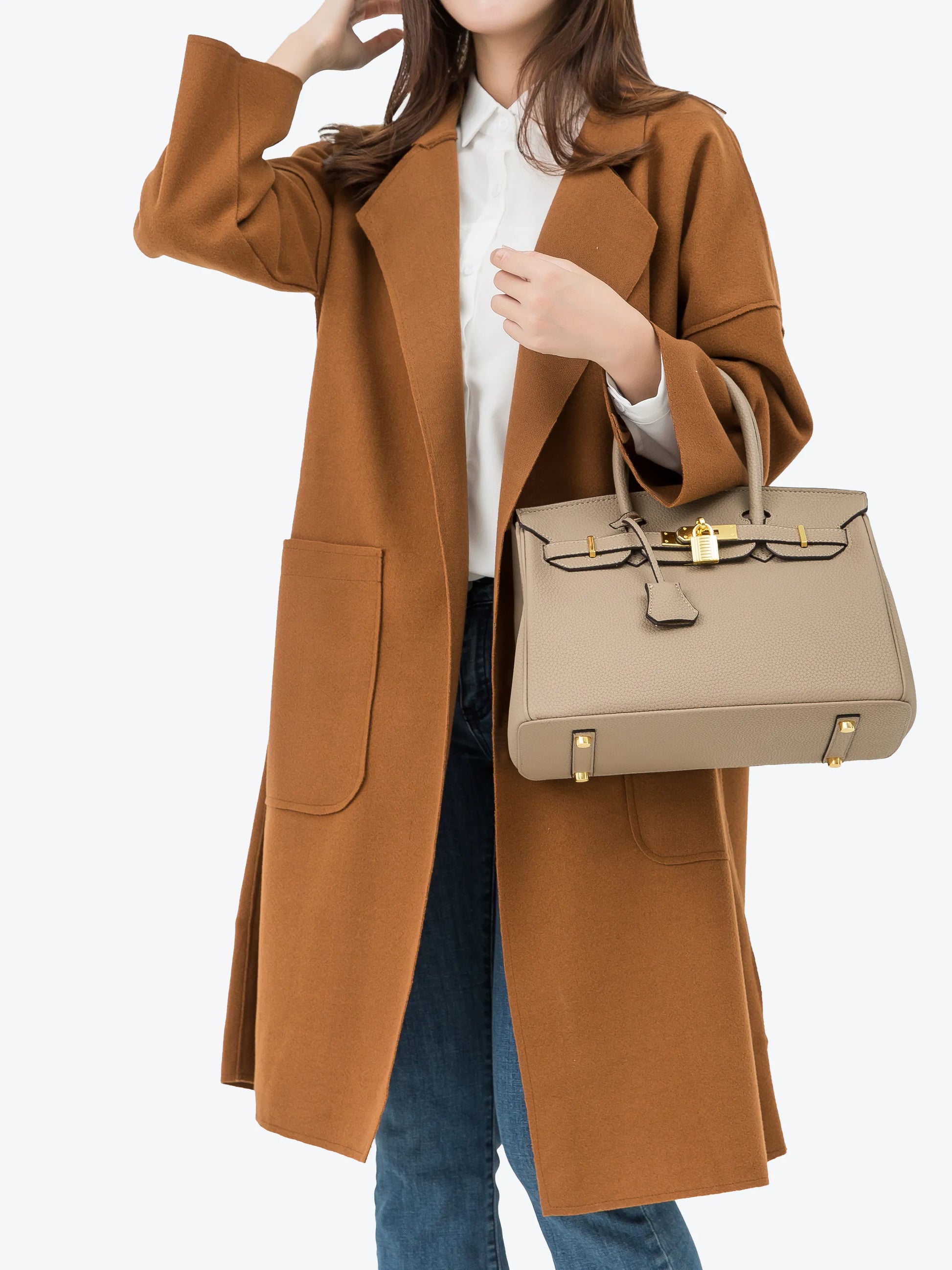 Handbag - Lychee texture