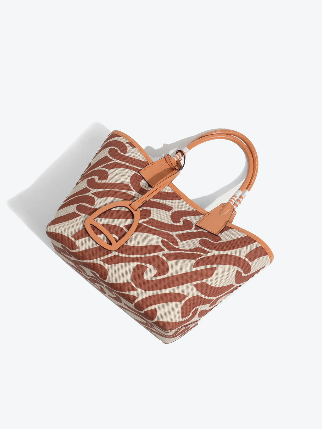 Canvas Handbag - Buckle pattern