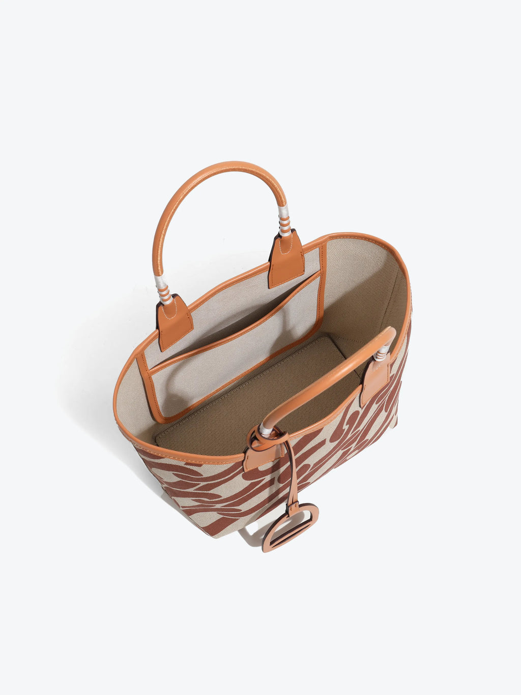 Canvas Handbag - Buckle pattern