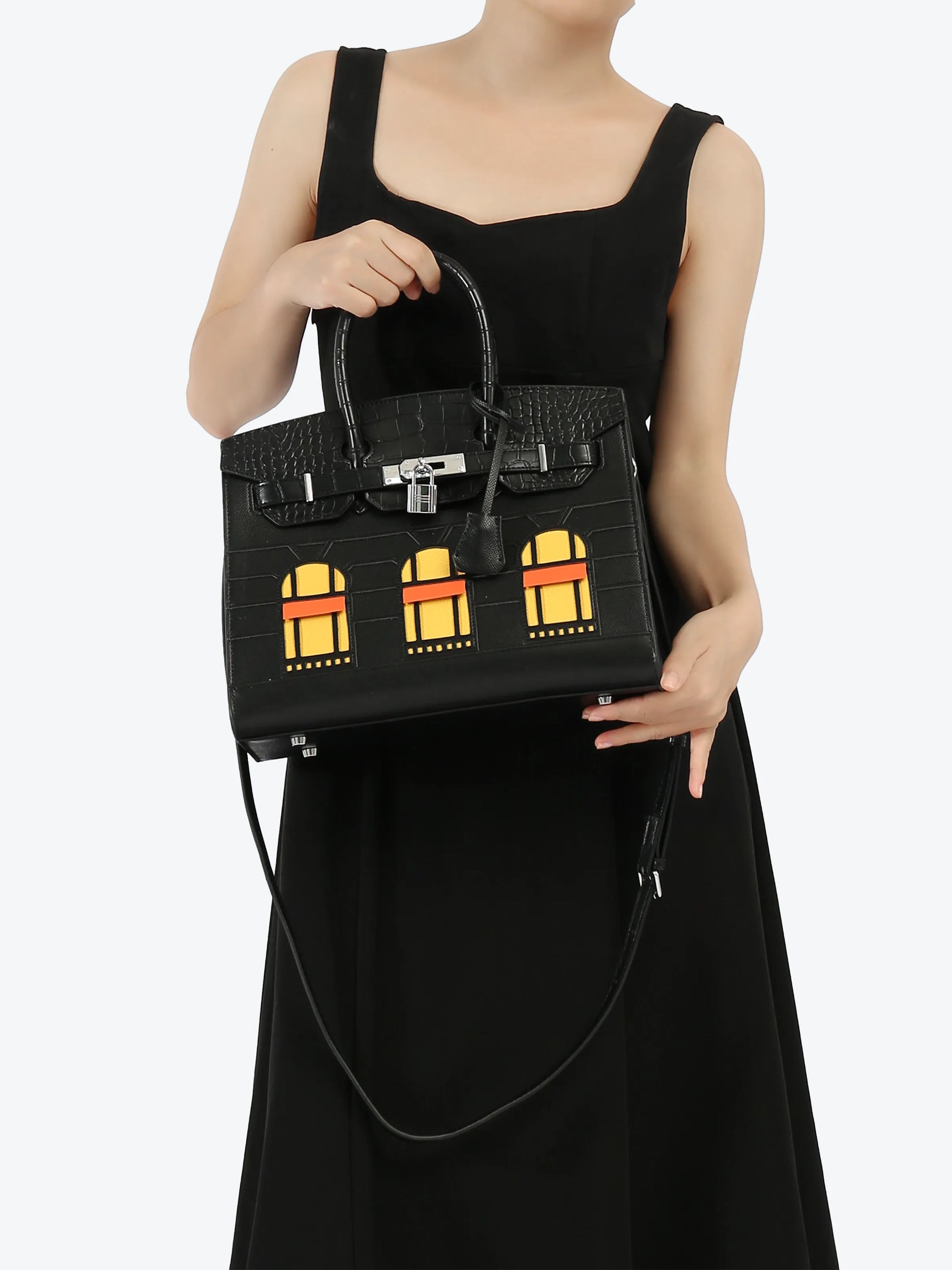 Handbag - Black/Brown/Gary