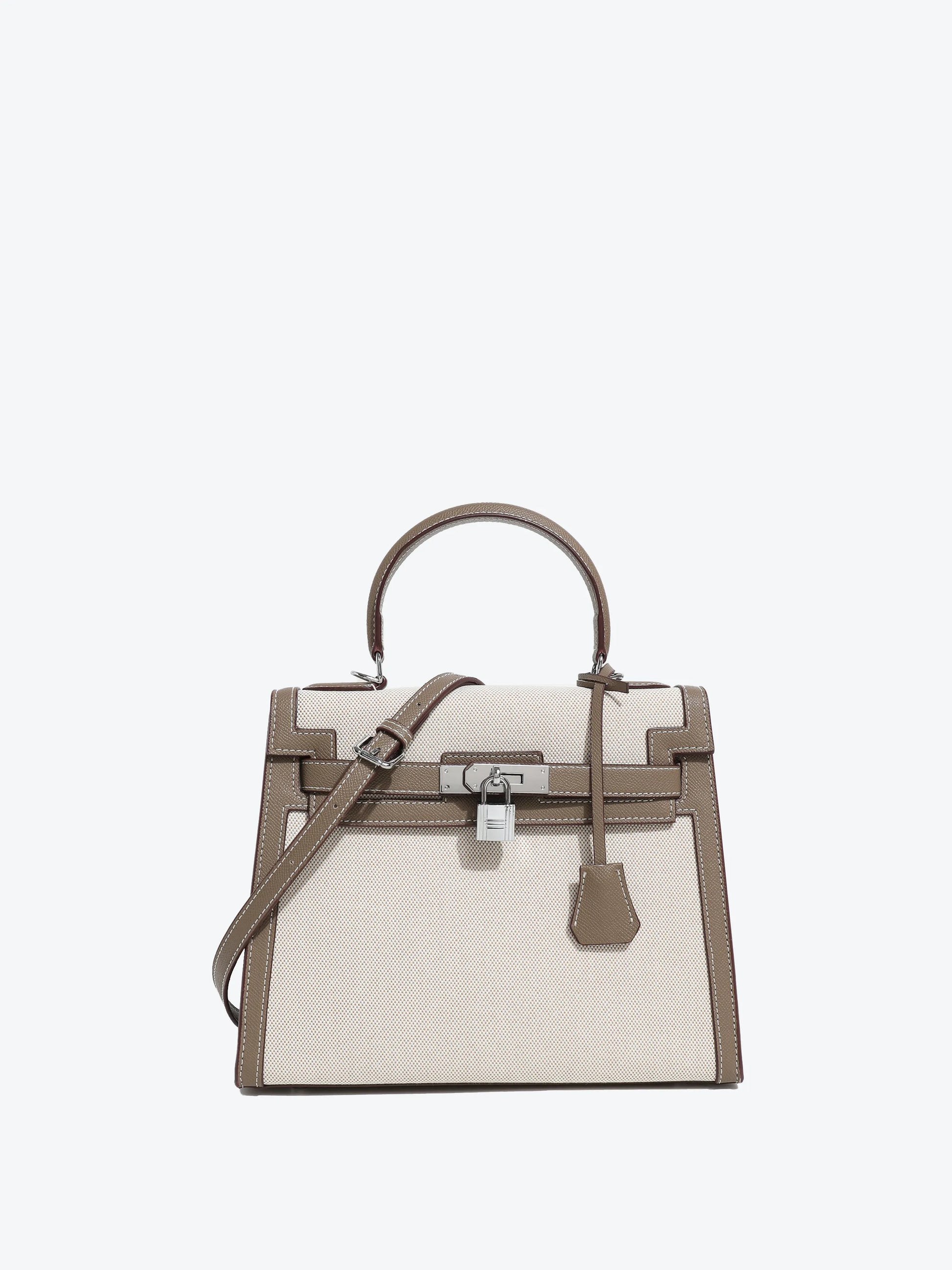 Large Black Handbag - Canvas