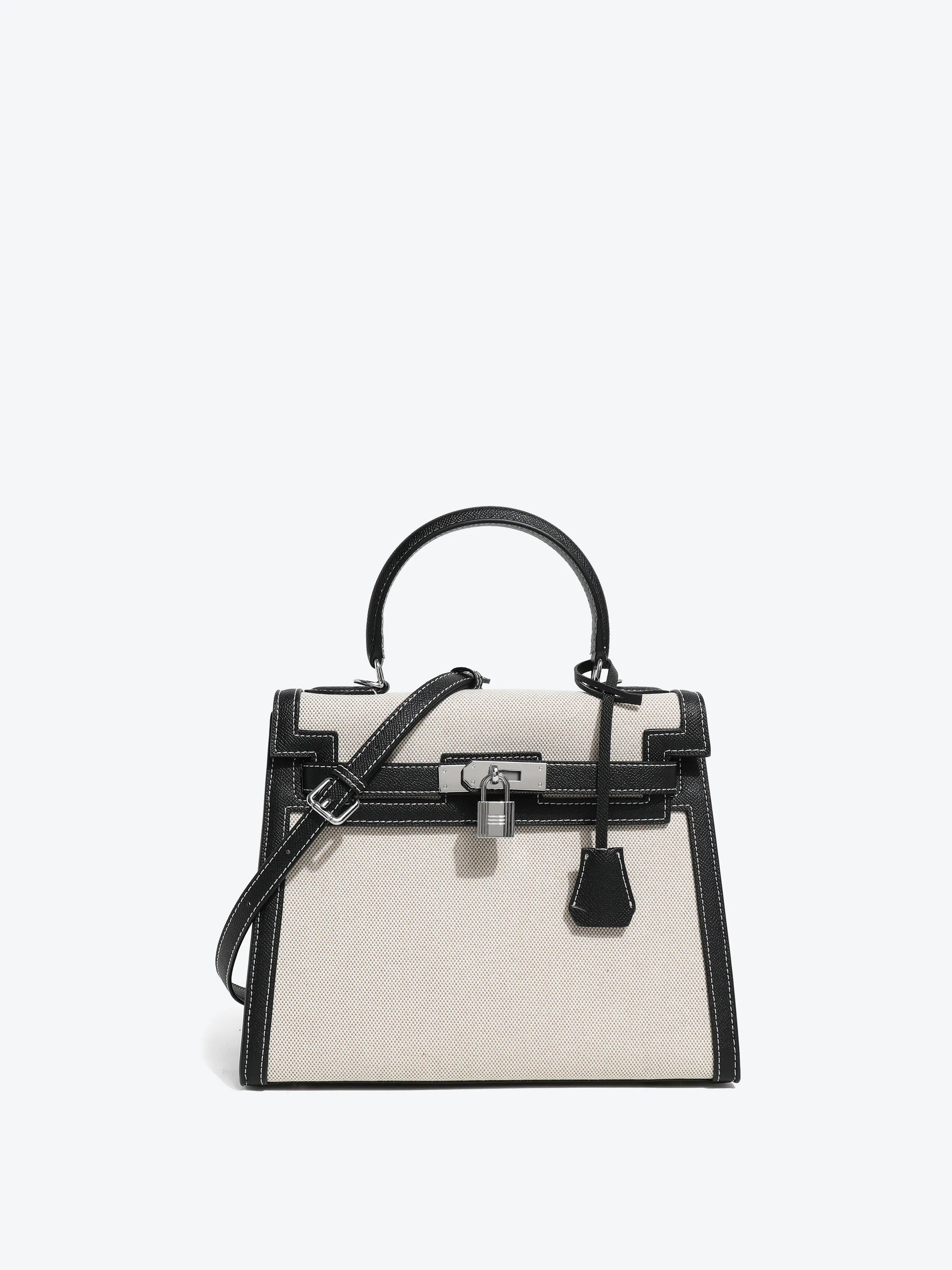 Large Black Handbag - Canvas