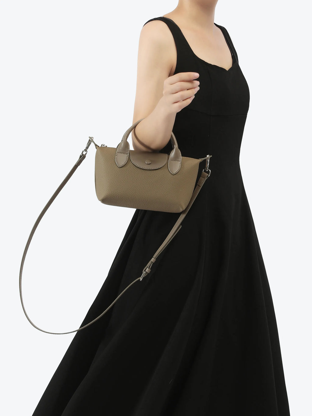 Mini Handbag - Khaki/Brown