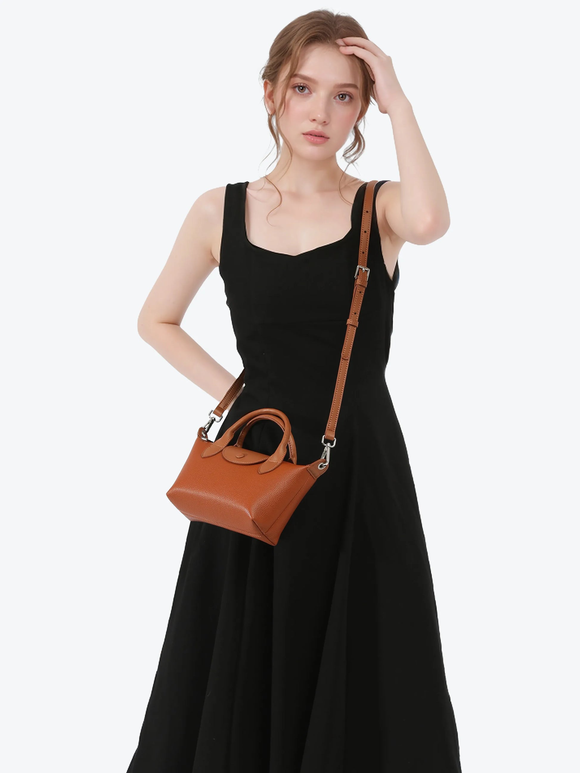 Mini Handbag - Khaki/Brown