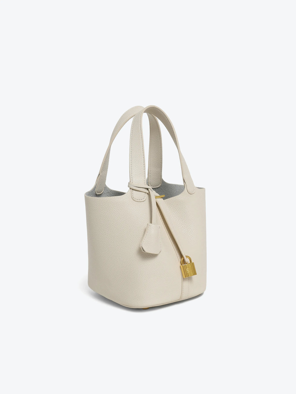 Bucket Bag - Black/ White/Brown