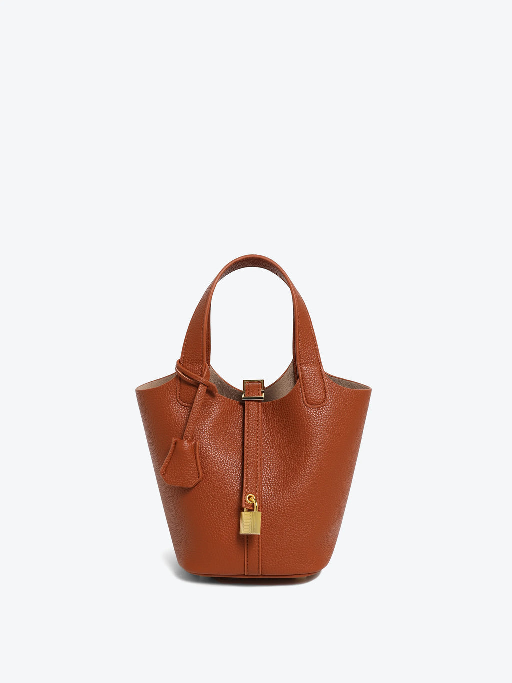 Bucket Bag - Black/ White/Brown