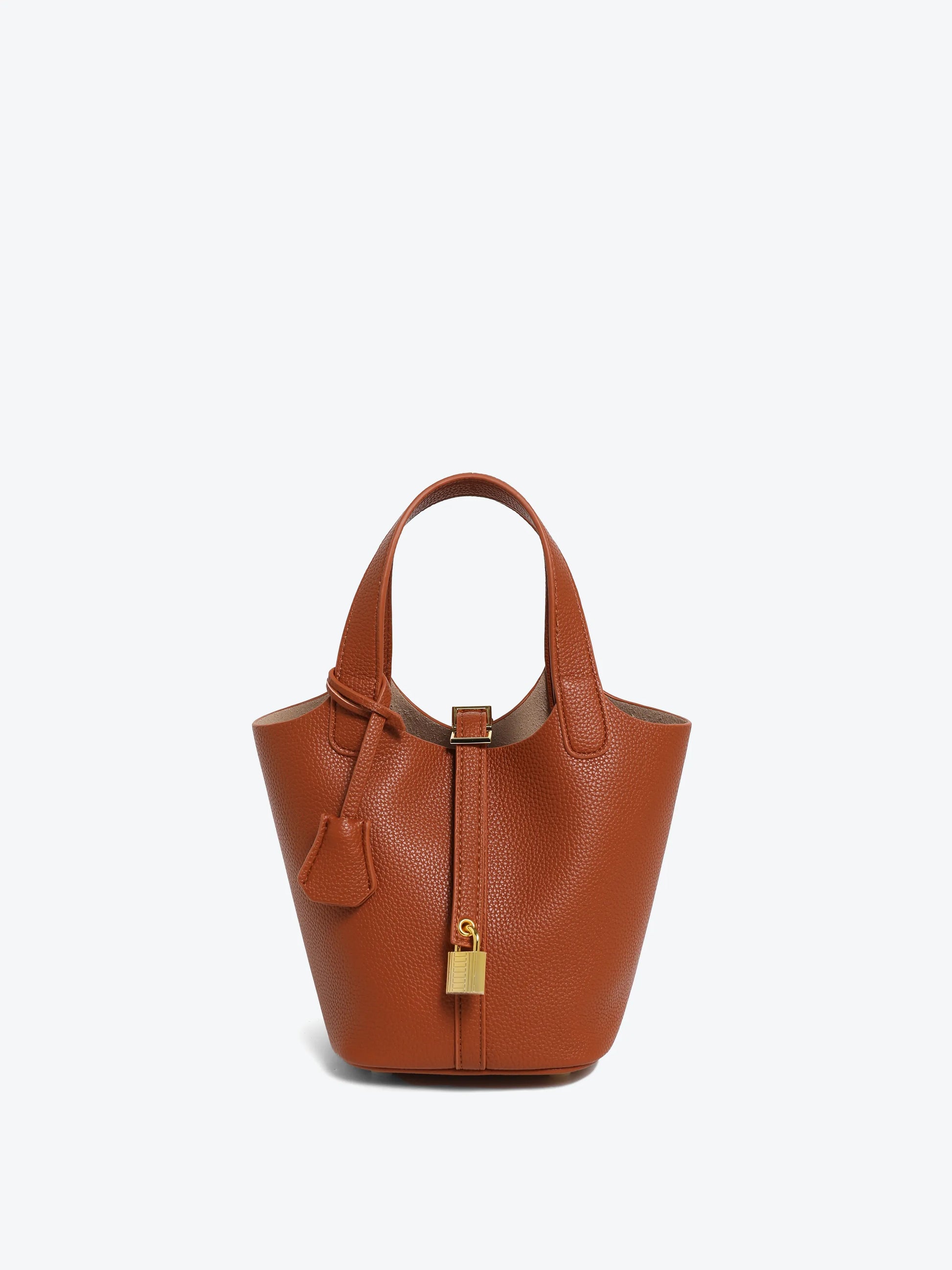 Bucket Bag - Black/ White/Brown