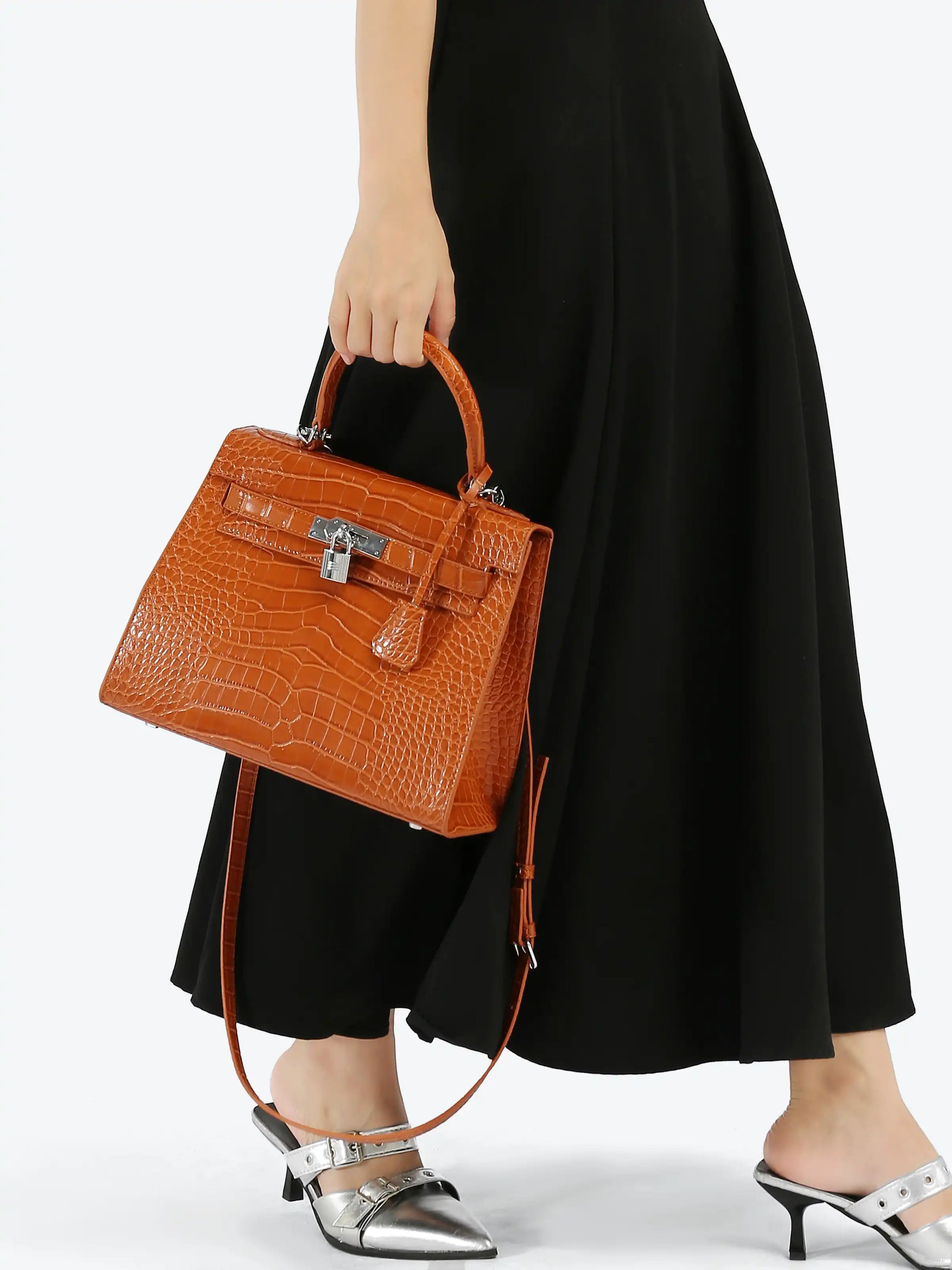 Medium Handbag - Orange/Green