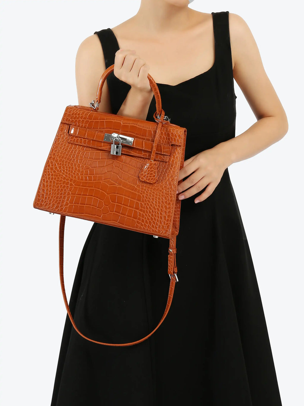 Medium Handbag - Orange/Green