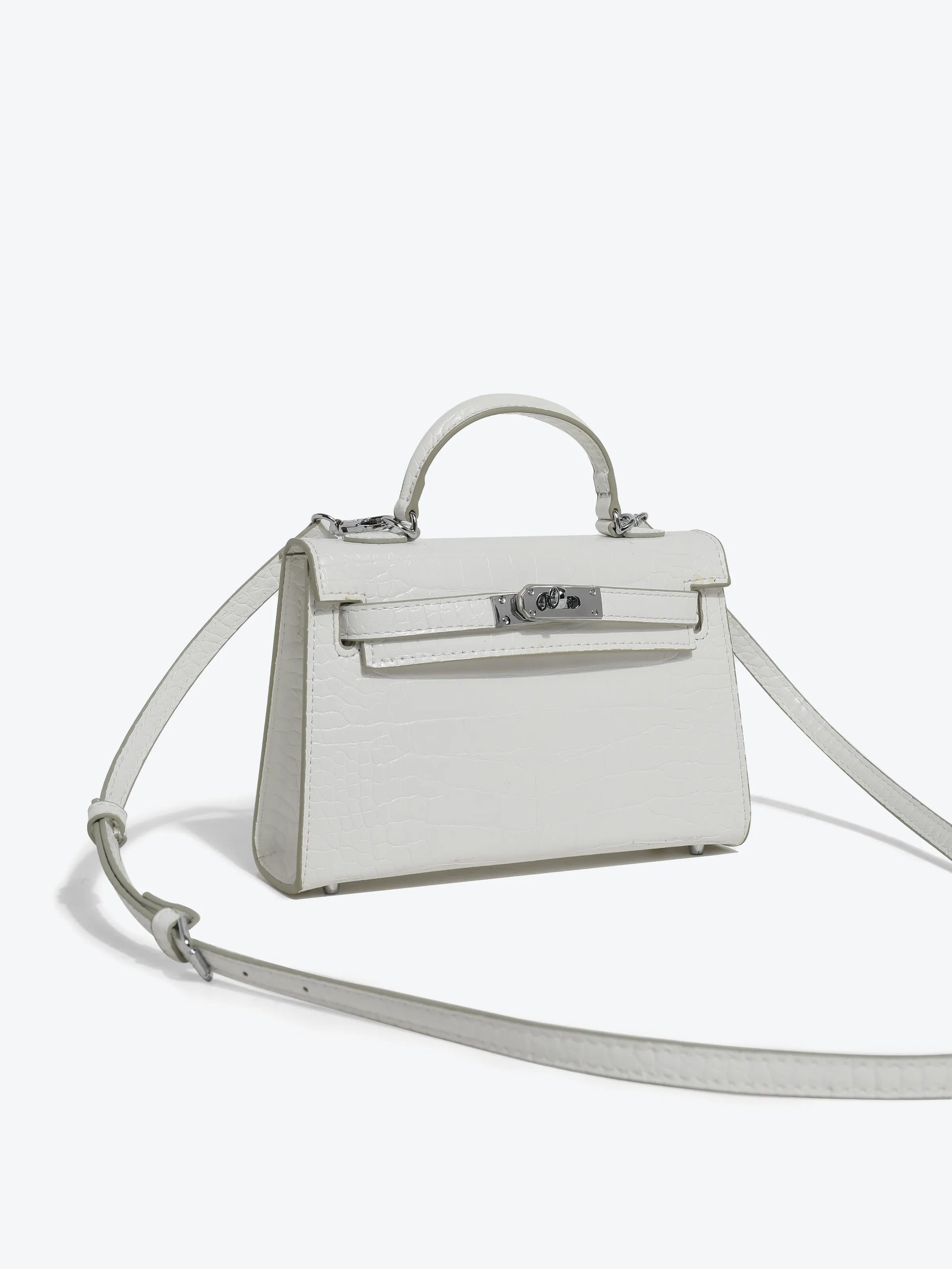 Mini Handbag - Crocodile Texture