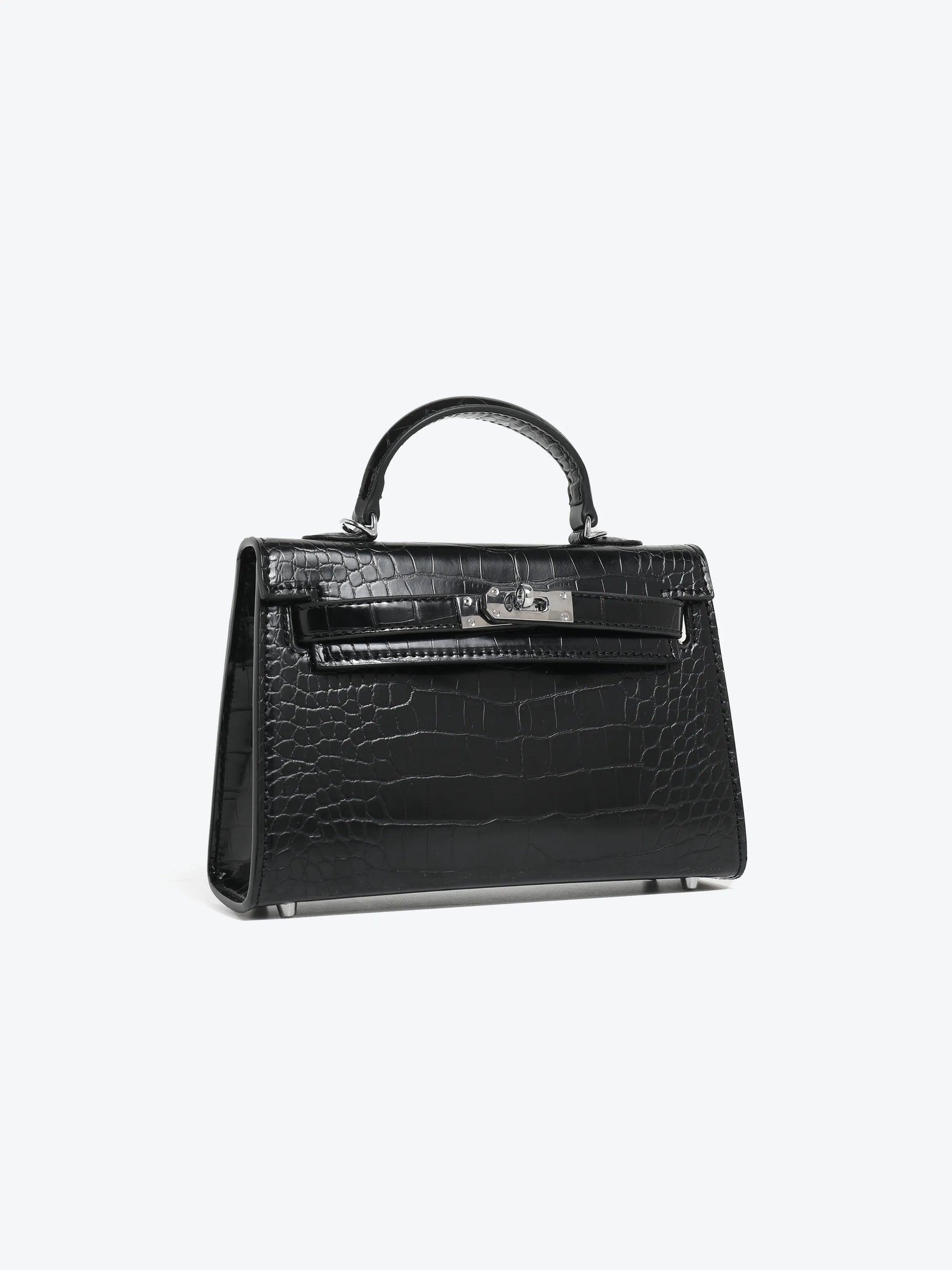 Mini Handbag - Crocodile Texture