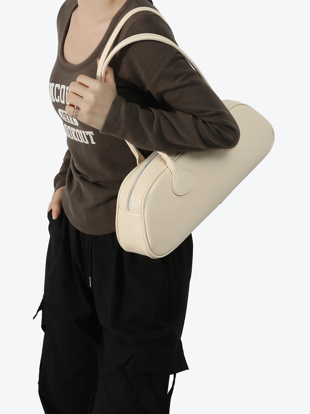 Shoulder Bag - Black/White