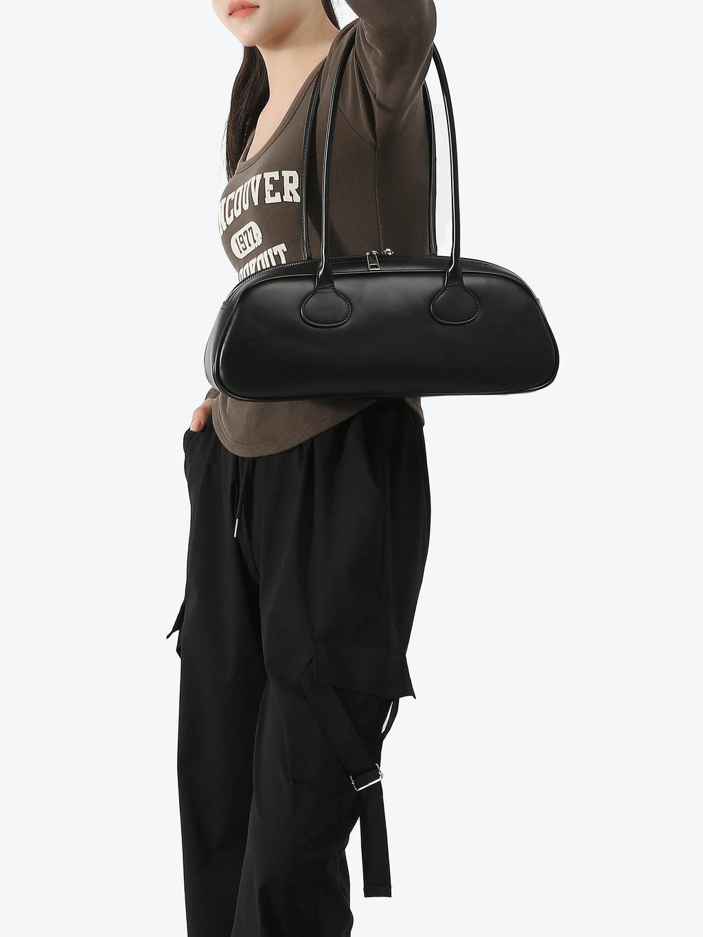 Shoulder Bag - Black/White