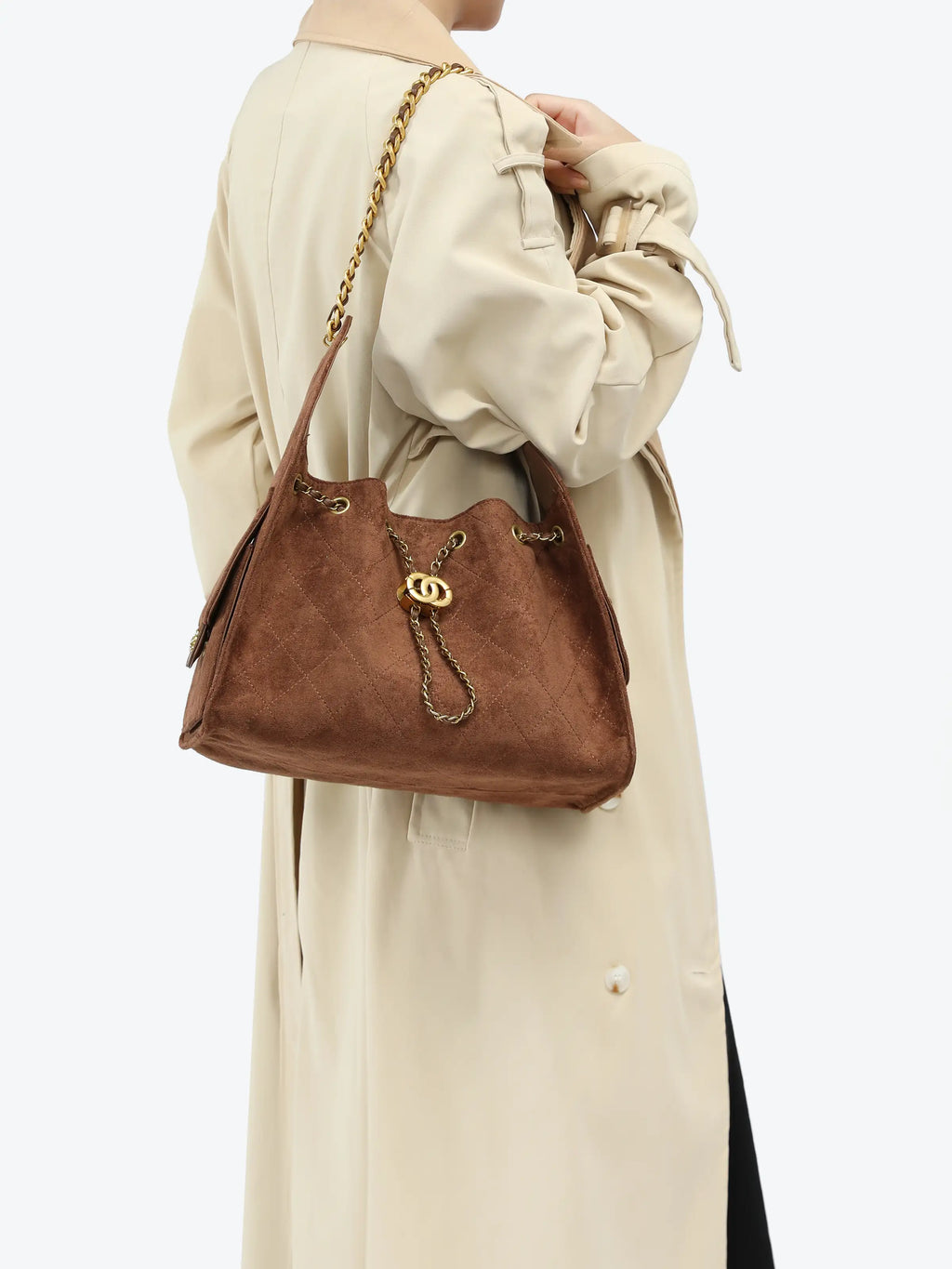 Shoulder Bag - Diamond pattern