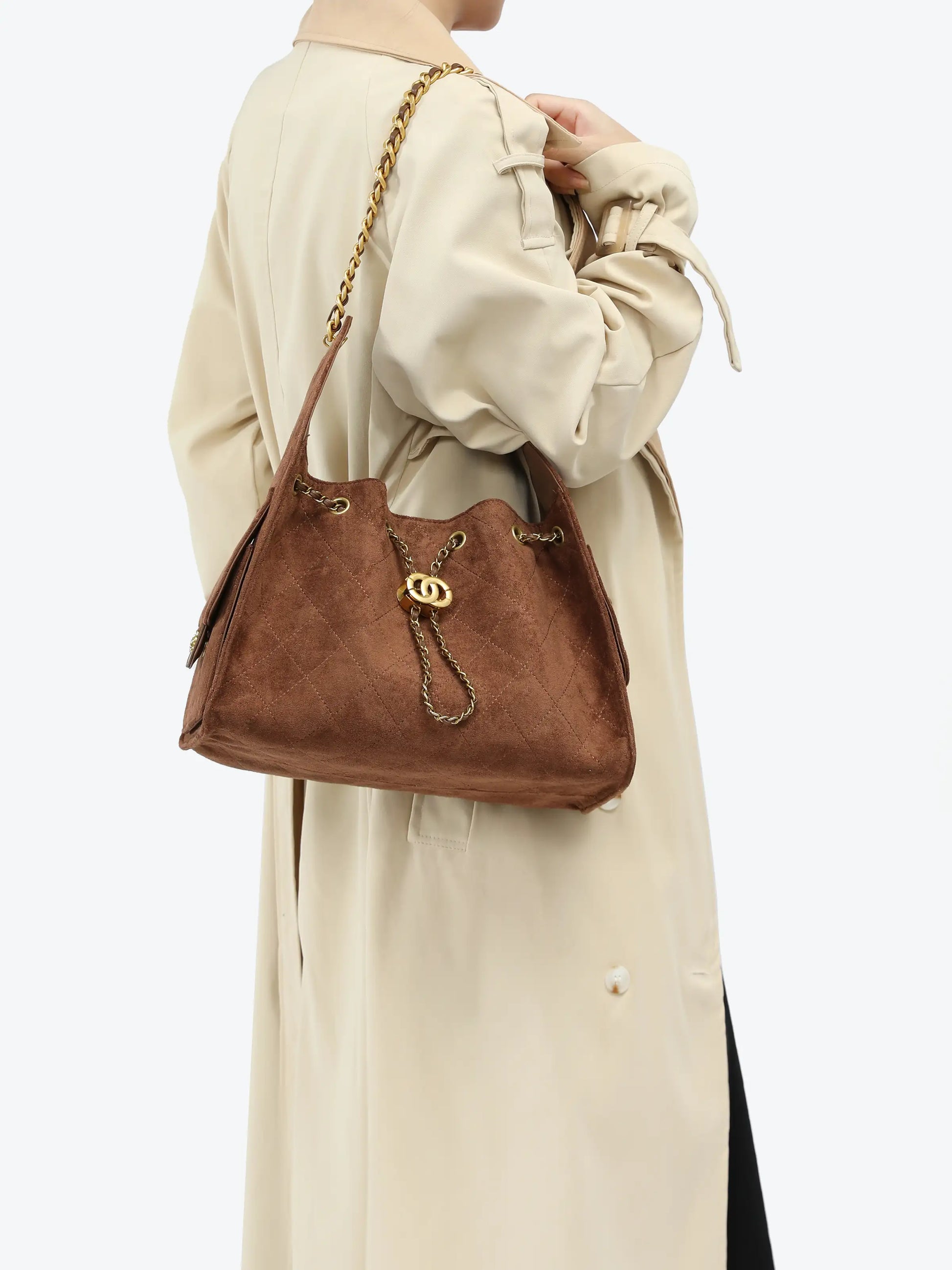 Shoulder Bag - Diamond pattern