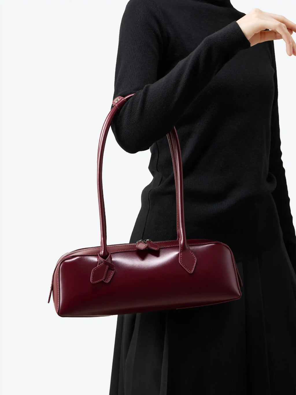 Shoulder Bag – Genuine Leather Baguette Bag