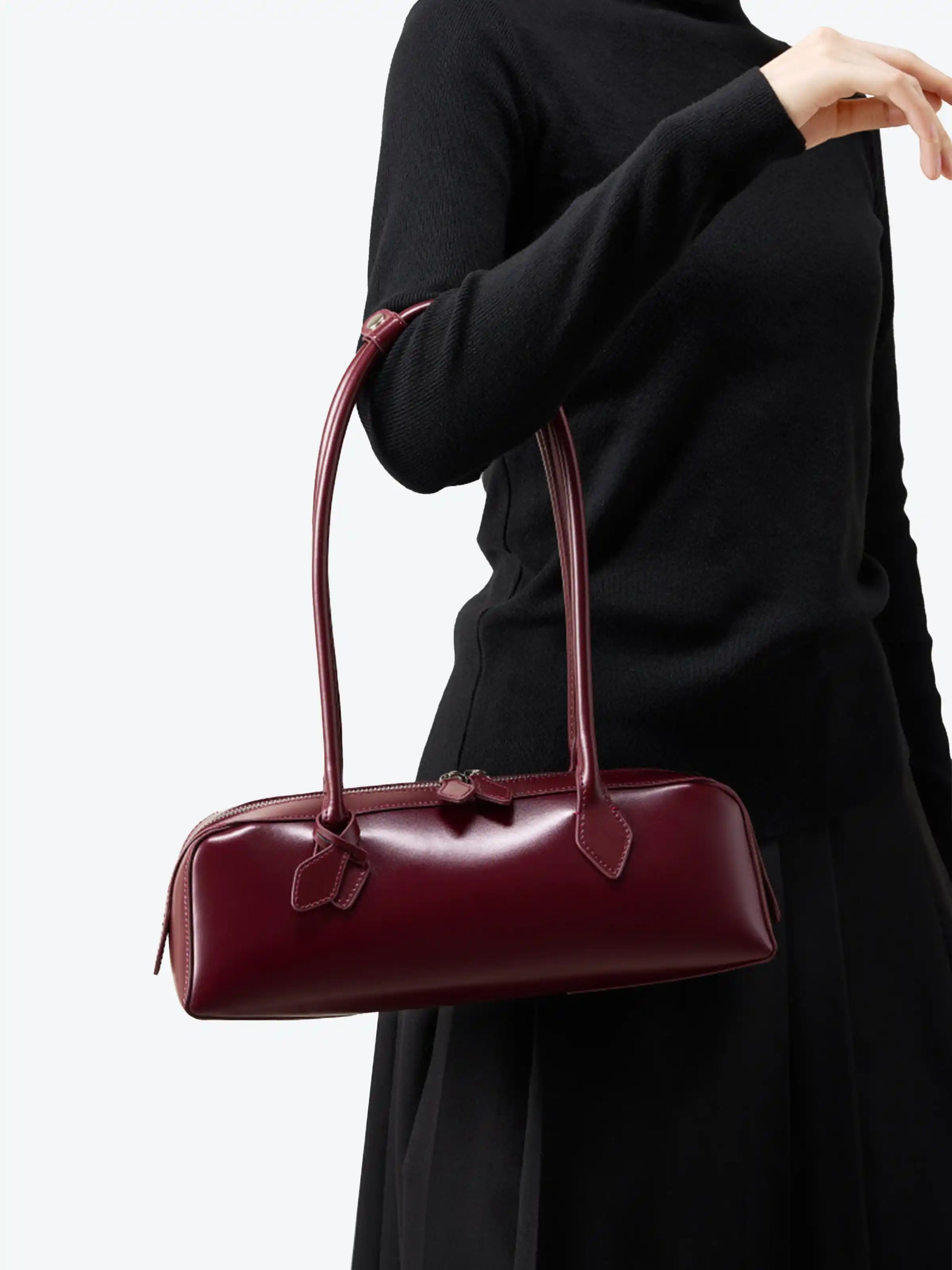 Shoulder Bag – Genuine Leather Baguette Bag